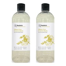 Bosistos 보시스토스 카카두플럼 레몬머틀 바디워시 500mlx2개 Kakadu Plum Body Wash, 1개, 500ml
