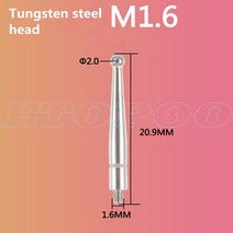 다이얼 게이지 디지털 측정방수 다이얼 게이지 0-0.8mm 정밀 테스트 레버 표시기 다이얼 게이지 스케일 미, 02 Tungsten steel head