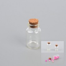 코르크 마개 유리 작은 소형 병 용기 저장 미니 포장공병, 30x40mm