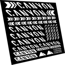 자동차 콘솔박스 레이 Canyon 비닐 데칼 스티커 호환 자전거 프레임 교체 세트 Mtb Cycling Bmx, 02 WHITE