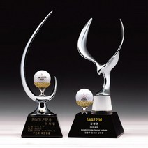 홀인원트로피 싱글트로피 골프 주문제작, 단품