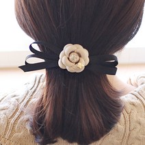 하트동동 핸드메이드 미니 까멜리아 헤어핀