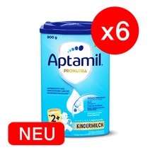 (대용량) 압타밀 킨더밀쉬 프로누트라 플러스 2단계 800g 6개_리뉴얼 분유_용량 꼭 확인하세요!!, 6개, 600g
