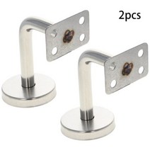 50 직경 난간 브래킷 스테인레스 스틸 벽 닦았 세련된 실버 핸드 레일 계단, 05 201 A12x60x80mm