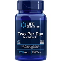 Life Extension 투 퍼 데이 하이 포텐시 멀티 비타민 120정, 60 Count (Pack of 1)
