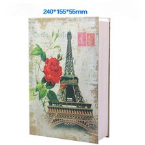 금고 부품 잠금 자물쇠 휴대용 가정용 book safe money box w key password secret book hidden storage security 금고 금속, 티에타 사이즈 l w 키