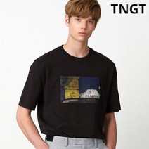 /TNGT 파리지앵 아트웍 프린트 반팔 티셔츠