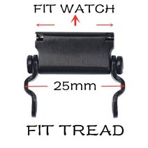 수공구 세트 (에서 선박 us) Leatherman 트레드 어댑터에 대 한 모든 크기 시계 링크 버클 G-SHOCK Garmin, Black-25mm, 26mm