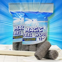 미소 크린고고 매직 스틸울 수세미 찌든때 일회용 홈쇼핑, 선택01. (120p)