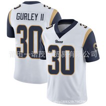 NFL 유니폼 수양팀 Rams 자수 럭비복 대외무역도매 3# 10#KUPP 16#GOFF 99#, 30 화이트 2세대