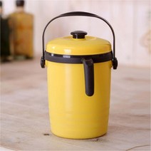 매직크린 음식물 쓰레기통 2L 손잡이형 옐로우, 상세설명 참조