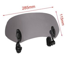 오토바이윈드스크린 윈드 스크린 유니버설 모터사이클 라이즈 조절식 윈드실드 스포일러-794, typeB clear small