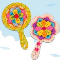 하다니 미술샘 MDF 전통문양 손거울, 1.5꽃잎, 합포장
