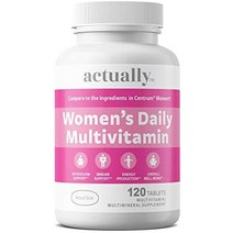 Actually 칼슘 1000mg 마그네슘 400mg 아연 15mg 정제 100정, 여성의 일일 종합 비타민