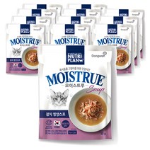 동원 뉴트리플랜 모이스트루 참치영양스프 고양이 사료, 50g, 12개