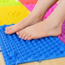 마사지매트 건강관리 발지압판 혈액순환 발바닥 지압발판1+1 발매트, 지압발판 레드_지압발판 옐로우