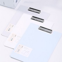 델리 커버 클립보드 레포트 화일 A4 72500, 그레이, 4개