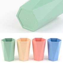 육각 필기구 꽂이 면봉통 미술붓꽂이 펜꽂이, 대-핑크