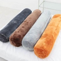 베개 필로우 목쿠션 배개 숙면 밍크 극세사 온열 바디 L자형 긴, 단품