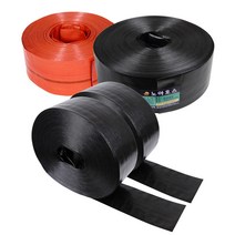 고압 검정 천막 호스 양수기 농업용 건설 캠핑 호스 2.5인치 부터 6인치, 고압(90m 검정색)