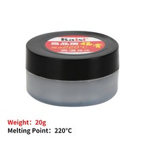 PCB 컵 LED 재 작업 공구를 위한 138 ℃ Meteling 점 용접 유출 Kaisi 납땜 풀 무연 주석 220, 220C 20g, 03 220C 20g