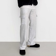 기모 일자 카고 트레이닝 팬츠 3color 츄리닝 와이드 건빵 스웻 팬츠