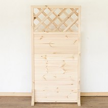 아이베란다 원목파티션 2단 소나무 래티스 파티션, 900(가로) x 2000(세로)mm