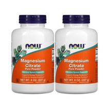 나우푸드 구연산 마그네슘 시트레이트 파우더 분말 8 oz (227 g) 2팩