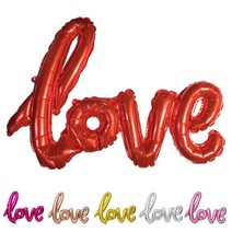 love 은박풍선 생일파티 축하 프로포즈 돌잔치 이벤트 유치원 종이가랜드 꾸미기 실내디자인 인테리어 데코, 핑크