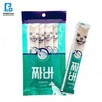 장편한 댕댕이 짜먹는간식 연어4p 5개 애견칭찬간식 훈련용간식