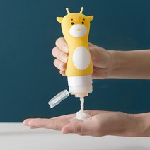 여행용 다목적 귀여운 캐릭터 실리콘 공병 빈병, 1번 세트