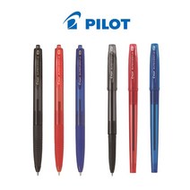 파이롯트 슈퍼그립G SUPER GRIP G 볼펜, 캡식 1.6mm 레드