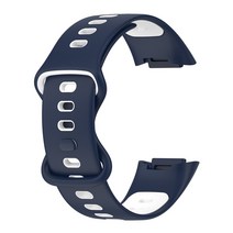 Fitbit Charge 5 스트랩 방수 투톤 고무 손목 밴드 핏비트 시계줄, #6, For Fitbit Charge 5