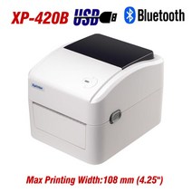 방수 네임스티커 출력기 라벨프린터 xp-420 4, 블루투스 포트, 협력사, 영국 플러그