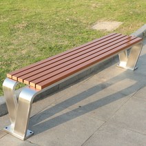 공원야외벤치 관광지 테이블 카페 정원 의자, 스몰 V타입 2.2m