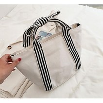 스트라이프 캔버스 토트백 크로스가방 캐주얼 패션 미니백