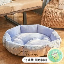 강아지 고양이 애견 침대 방석 쿠션 강아지방석 애견방석, J. 치자나무 + 아이스 패드