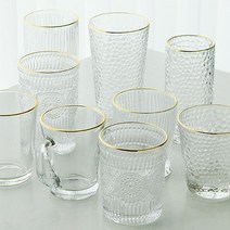 골드라인 오로라 유리컵 언더락 하이볼 머그 홀로그램, 선택2-오로라골드워터닷하이볼