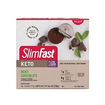 SlimFast 저탄수화물 초콜릿 스낵, 민트 스낵 컵