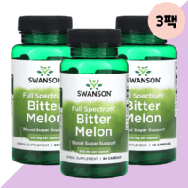 스완슨 여주 추출물 비터멜론 500mg 블러드 슈가서포트 60캡슐 3팩