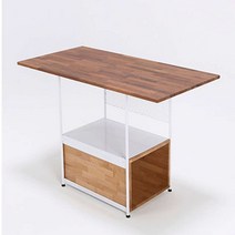 Sunshine 아일랜드 감성 테이블 주방 홈바 식탁 수납 렌지대, 골드