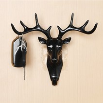 사슴뿔후크 / 접착식 벽걸이 옷걸이 후크 고리 현관 홀더 마스크걸이 인테리어 벽장식, 사슴뿔후크(그레이)(ST41)