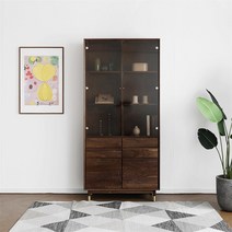 헤리티지월넛 AA형 장식장 1000, 없음