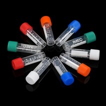 실험실교반기 소형 전자 산업용 버티컬 100pcs 1.8ml 실험실 CryoTube Cryopreservation 냉동 튜브 다채로, 01 Blue (100pcs)