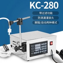 액상 충진기 소분기 정량 파우치 주입 충전 포장 기계 배분기, 07.KC-280(발판자동필터부착 드립방지 일체형)
