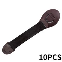 세면대 세면기 손잡이 선반 서랍 싱크대 싱크대잠금 안전 10 개 몫 문 내각 찬장 화장실 자 쇠 관리 플라스틱 결박 유아 보호, 09 Smiling Face Coffee