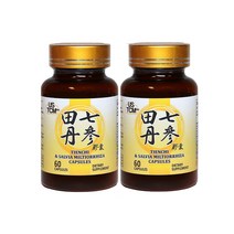 USTCM 전칠삼 단삼 추출물 1000mg 60베지캡슐 2팩, 60캡슐, 60정