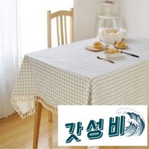북유럽 용 체크 테이블보 보
