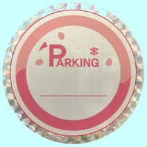 차량용 스티커 제작 주차증 홀로그램 반사 100매, 76