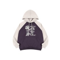 슬로우애시드 나그랑 픽셀 그래픽 후드 후디 후드티 맨투맨셔츠 퍼플 RAGLAN PIXEL GRAPHIC 맨투맨